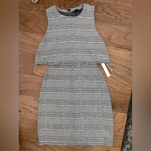 Aqua Geometric dress